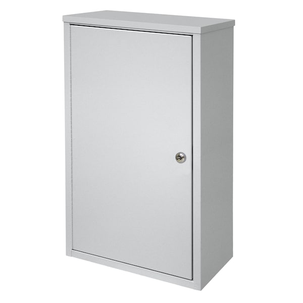 Sgl Door Extra Wide & Tall Wall Storage Cabinet W/ Key Lock In Light G